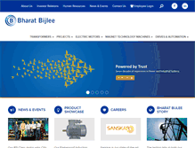 Tablet Screenshot of bharatbijlee.com